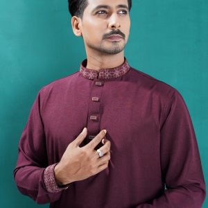 কফ হাতা এম্বটারী পাঞ্জাবি ১২